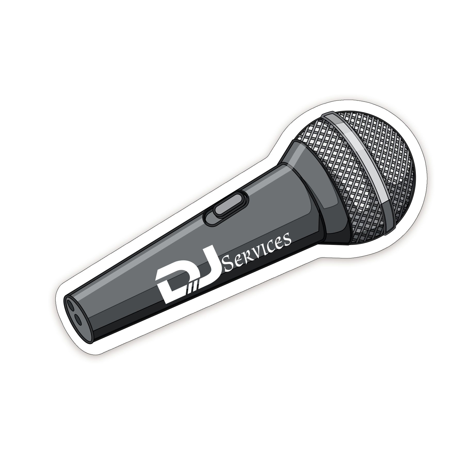 Microphone Shaped NoteKeeper™ Magnet 20 Mil                      